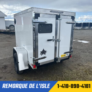 Remorque fermée US Cargo 4x6SA couleur blanc