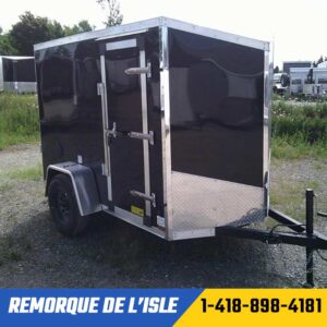 Remorque fermée US Cargo 5x8SA couleur noire