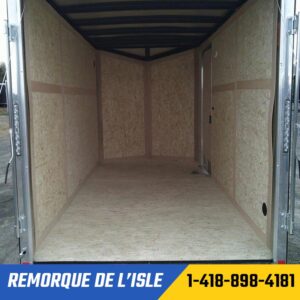 REMORQUE FERMÉE US CARGO 6X12 TA2 NOIR