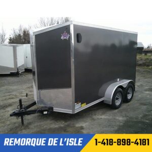 REMORQUE FERMÉE US CARGO 6X12 TA2 NOIR