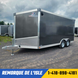 Remorque fermée US Cargo 8.5x16 ta3 charcoal