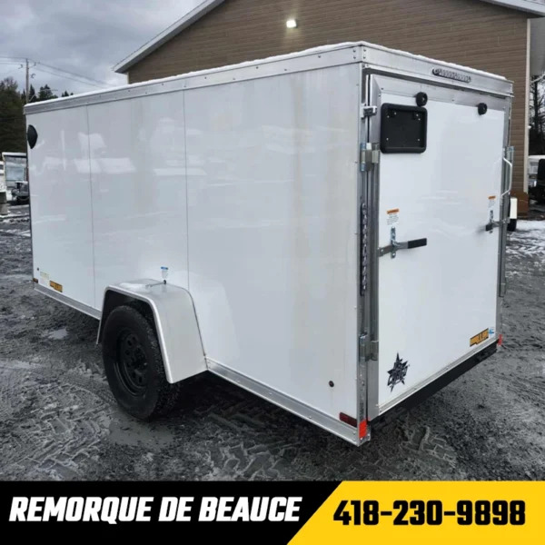 Remorque Fermée US CARGO 5x12 Blanche
