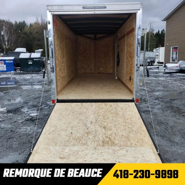 Remorque Fermée US CARGO 5x12 Blanche