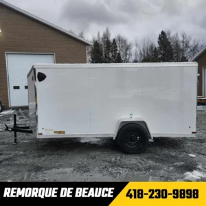 Remorque Fermée US CARGO 5x12 Blanche