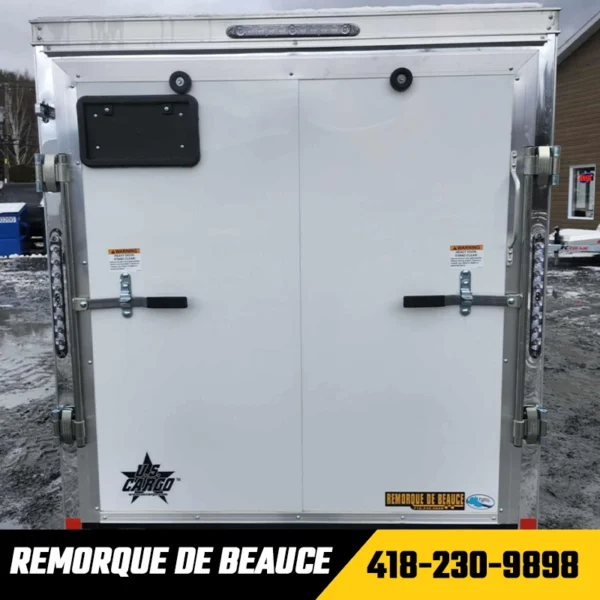 Remorque Fermée US CARGO 5x12 Blanche