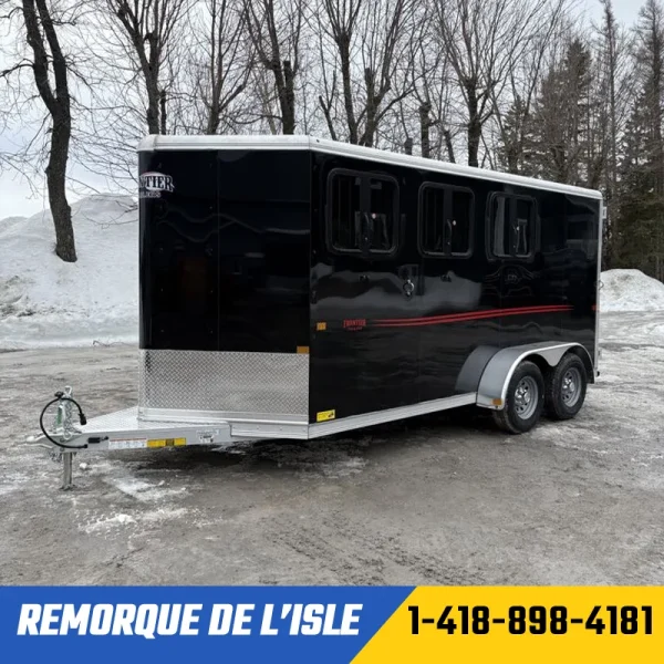 REMORQUE FERMÉE FRONTIER STRIDER 15 PIED NOIR ROUGE - Remorque de l'Isle