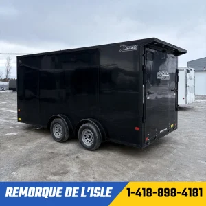 REMORQUE FERMÉE XPRESS 7.5X16TA2 COULEUR NOIRE