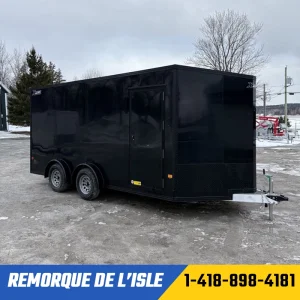 REMORQUE FERMÉE XPRESS 7.5X16TA2 COULEUR NOIRE