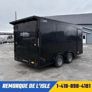 REMORQUE FERMÉE XPRESS 7.5X16TA2 COULEUR NOIRE