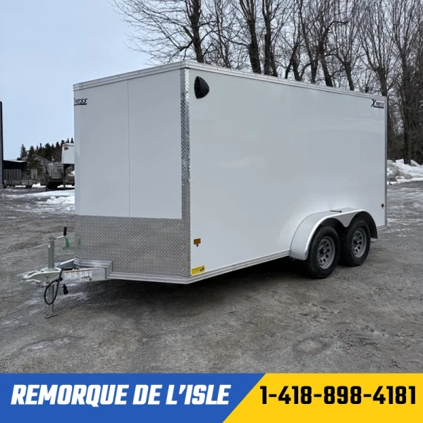 REMORQUE FERMÉE XPRESS 7X14TA2 COULEUR BLANC