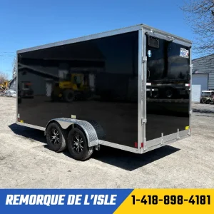Remorque fermée Duramaxx 7x16ta2 couleur noire