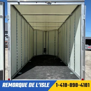 Remorque fermée Duramaxx 7x16ta3 couleur blanc