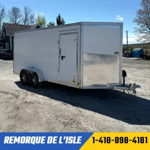 Remorque fermée Duramaxx 7x16ta3 couleur blanc