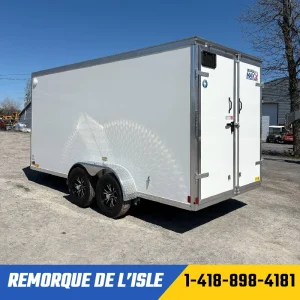 Remorque fermée Duramaxx 7x16ta3 couleur blanc