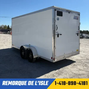 Remroque fermée Duramaxx 7x16ta2 couleur blanc