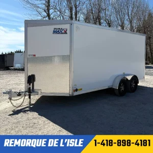 Remroque fermée Duramaxx 7x16ta2 couleur blanc