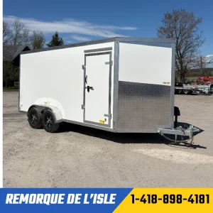 Remroque fermée Duramaxx 7x16ta2 couleur blanc