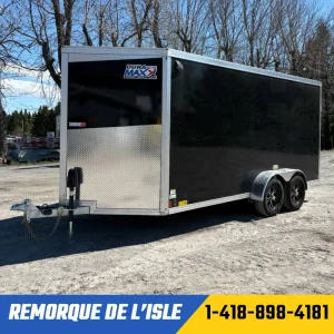 Remorque fermée Duramaxx 7x16ta2 couleur noire