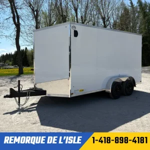 Remorque fermée USCARGO 7x14ta2 couleur blanche