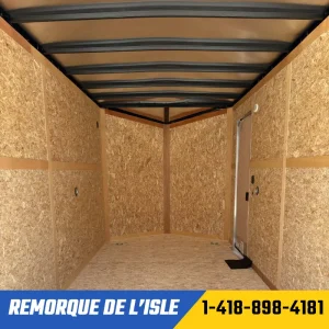 Remorque fermée USCARGO 7x14ta2 couleur blanche
