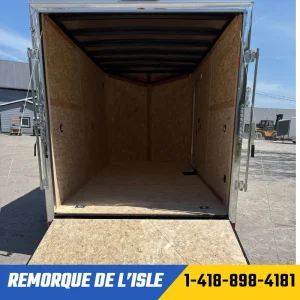 Remorque fermée USCARGO 7x14ta2 couleur blanche