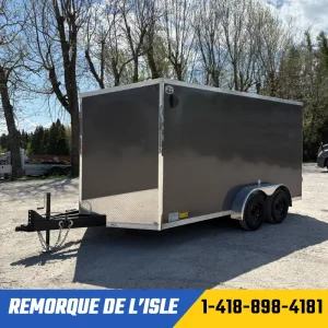 Remorque fermée USCARGO 7x14ta2 couleur charcoal