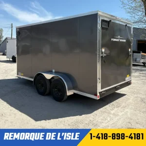 Remorque fermée USCARGO 7x14ta2 couleur charcoal